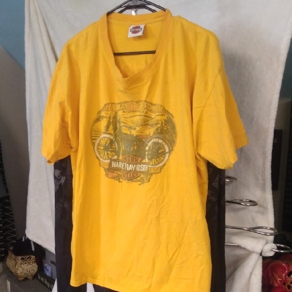 Harley-Davidson Men's Yellow Graphic T-Shirt